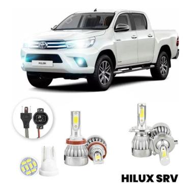 Imagem de Lampadas Led Toyota Hilux Srv 2015 A 2019 H4 H11/h16 20000lm - V10, Br