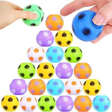 Imagem de Brinquedos de bola de futebol Fidget Spinners ZJDL para crianças, 32 u