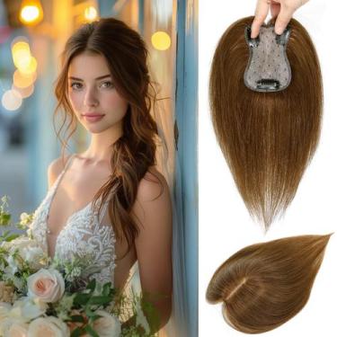 Imagem de Toppers OLLAVO 360 3D Bangs Clip Real Human Hair Women