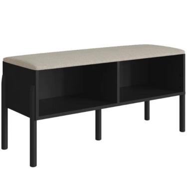 Imagem de Sapateira Banco Oslo Pes em Madeira Nero Artesano