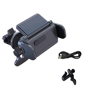 Imagem de Bela Criacao Suporte de telefone solar para carro, suporte universal para painel de um toque e para-brisa para iPhone, Samsung, Moto, Huawei, Nokia, LG, Smartphoness