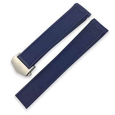 Imagem de BDNJN Pulseira esportiva de borracha para Tag Heuer Aquaracer de 43 mm e 41 mm de diâmetro, pulseira de relógio de silicone de 22 mm e 20 mm, 20mm, Ágata