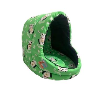 Imagem de Cama para cachorro, cama para animais de estimação, cama para gato, pequena, média, grande (Verde, Pequeno)