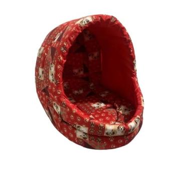 Imagem de Cama para cachorro, cama para animais de estimação, cama para gato, pequena, média, grande (Vermelho, Grande)