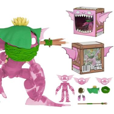 Imagem de Plunderlings Drench Koral, Lone Coconut Action Figure, Unique Pirate Goblin Figures, Fresh Character Line with 3 Swappable Faces, Magnetic Hats & Mix-and-Match Gear
