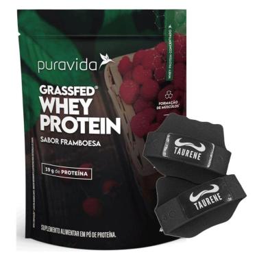 Imagem de Whey Protein Concentrado Framboesa 450g Luva - PuraVida-Unissex