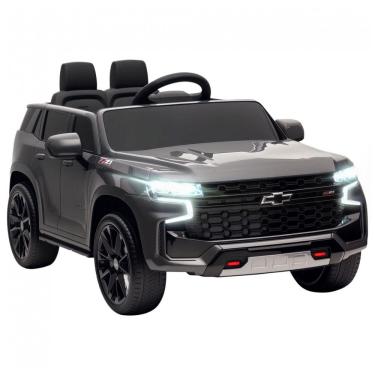 Imagem de Carro Elétrico Infantil Aosom Licensed Chevrolet Tahoe, Bateria 12V 7AH, Controle Remoto para Pais, Luzes LED, Música, Suspensão