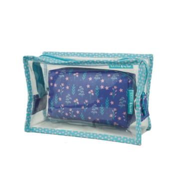 Imagem de Conjunto Necessaire Retangular Cristal + Godão - Sabra - By Sof Lilás