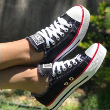 Tenis All Star Feminino Meia Cano Baixo Casual Varias Cores - Faz a Boa!