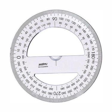 Imagem de Transferidor 360 Graus Chanfrado Waleu