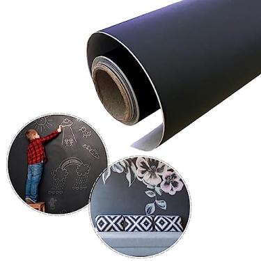 Imagem de Papel de Parede Adesivo Lousa Quadro Negro para Escrever com Giz Decorativo 6mx45cm