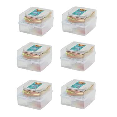 Imagem de Kit 6 Sanduicheiras Dupla Com Trava 12x4Cm Plástico-SANREMO