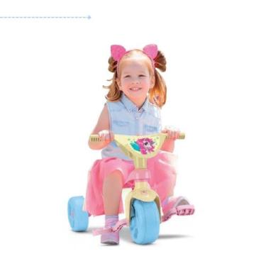 Imagem de Triciclo Velotrol Feminino Infantil Andador Com Tres Rodas Velocipede