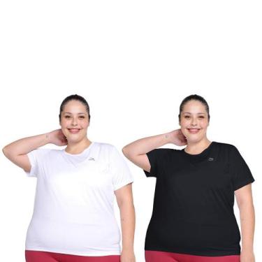 Imagem de Kit 2 Camisetas Rainha Básica Classic Plus Size Feminina