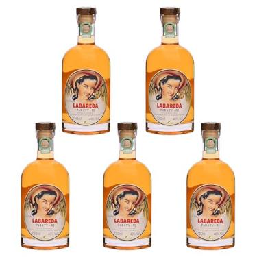 Imagem de Kit 5 Cachaças Labareda Paratiana 750 ml Artesanal Premium Premiada Paraty Destilada Presente Natal Drink Pinga Envelhecida Premium