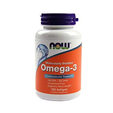 Imagem de Omega-3 1.000mg 180 EPA/ 120 DHA Now Foods 100 Cápsulas Softgels