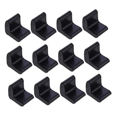 Imagem de HEMOTON 30 Unidades conjunto de ferro triângulo pés de borracha de ferro angular capas de perna de armação de cama pés para moveis pes para moveis dedos pés ângulo de ferro pé da cama