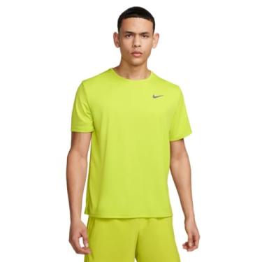 Imagem de Nike Camiseta masculina DRI-Fit UV Miler manga curta para corrida (Cactus Brilhante/Prata Refletiva) Tamanho XL, Cacto brilhante/prata reflexiva, GG