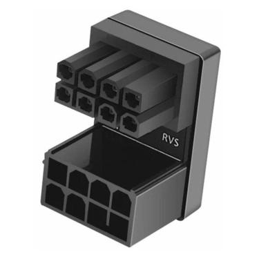 Imagem de Adaptador Conector 180 Graus Energia Placa De Video Gpu Vga 8 Pinos