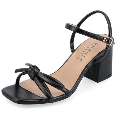 Imagem de Journee Collection Womens Meryl Tru Comfort Foam Light Puff Strap Sandals Black 6.5 Medium WOMENS US