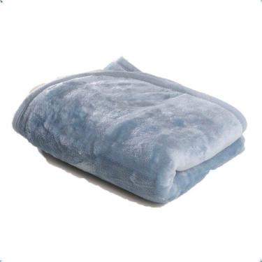 Imagem de Cobertor Para Berço Liso Flannel Super Macio 300g-m² Azul