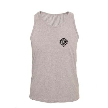 Imagem de Regata Masculina Algodão Army Estampado Verão Moderna