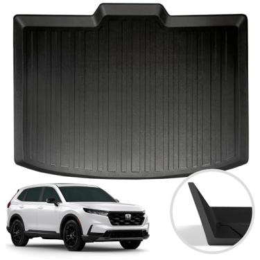 Imagem de Forro de carga premium para Honda CR-V (deck inferior) 2023-2024 - 100% de proteção - Tapete de porta-malas de carro de ajuste personalizado - Tapete de carga preto fácil de lavar e para todas as