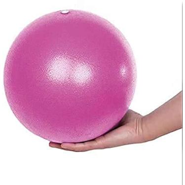 Imagem de Fsadwnn Bola de exercício pequena, bola de pilates, bola central de 22 cm, pequena bola de exercícios com bomba, bola de barra, mini bola dobradora, pilates, ioga, treino, bender, treinamento básico e