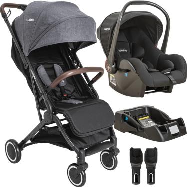 Imagem de Carrinho de Bebe com Bebe Conforto e Base Kiddo Sprint Grafite
