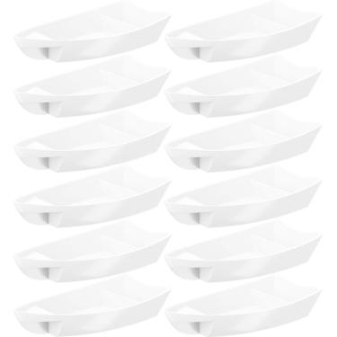 Imagem de Kit 12 Barcas para Sushi Comida Japonesa Oriental Restaurante Bar Coza Plástico 27,5x13...