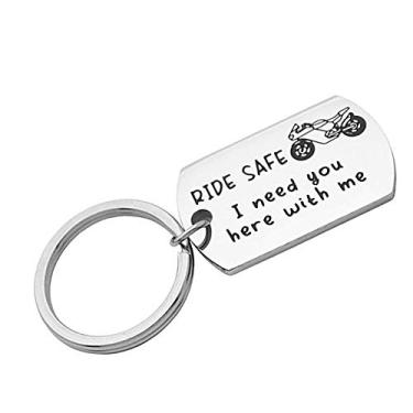Imagem de Chaveiro de motociclista Ride Safe I Need You Here with Me, tamanho único
