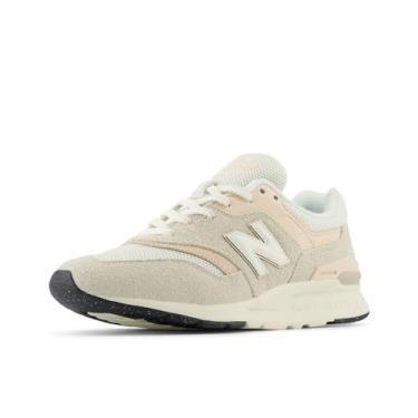 Imagem de New Balance Tênis feminino 997h V1, Linho/sal marinho/rosa vintage, 35