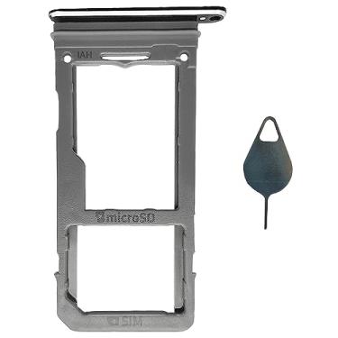 Imagem de Ubrokeifixit Compatível com Micro SD Compatível com Porta-cartão SIM para Samsung Galaxy S8 G950/S8+ Plus G955, Preto