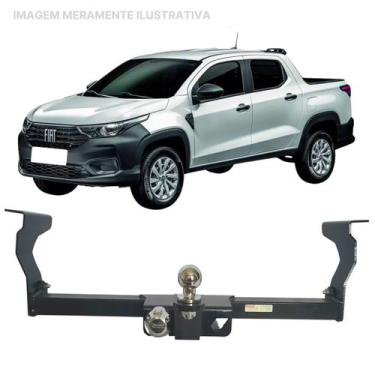 Imagem de Engate Reboque Rabicho Removivel Strada 2021 a 2023 650Kg - BRACONI