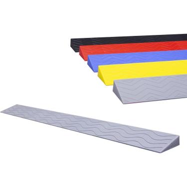 Imagem de Rampas de meio-fio internas, rampa de degraus de limite alto de 1-6,5 cm, portátil, leve, de plástico, rampas domésticas antiderrapantes, canal de elevação de porta para interior ou exterior