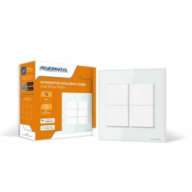 Imagem de Interruptor Inteligente Zigbee 4 Teclas Física Novadigital - Novadigit