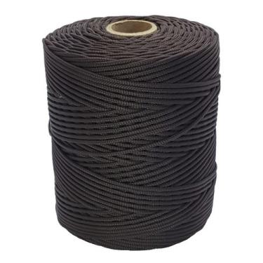 Imagem de Corda Trançada 2,5 mm Marrom rolo com 286 metros-Cordaville