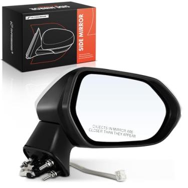 Imagem de A-Premium Espelho retrovisor elétrico lateral do passageiro compatível com Toyota Corolla 2019 2020 2021 2022 - Aquecido manual dobrável com seta branco espelho retrovisor externo