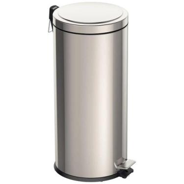 Imagem de Lixeira com Pedal e Balde Removível 30L Inox Polido - Tramontina Lixei