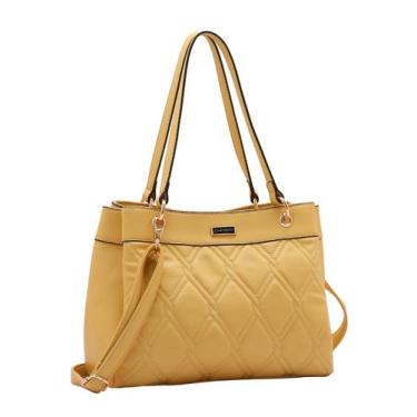 Imagem de Bolsa Chenson Feminina Amarela New Matelasse 3484712