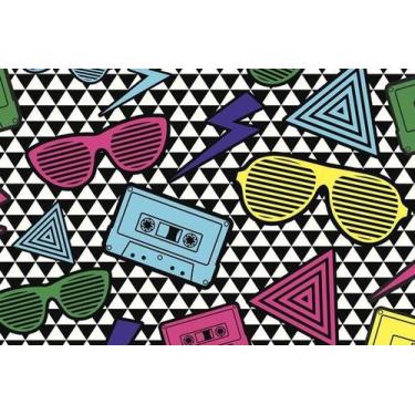 Imagem de Painel Festa Anos 80  150x100cm - x4adesivos
