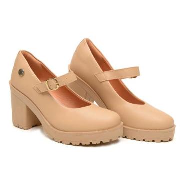 Imagem de Sapato Boneca Scarpin Salto Tratorado Tira Peito Do pé Original Grife 