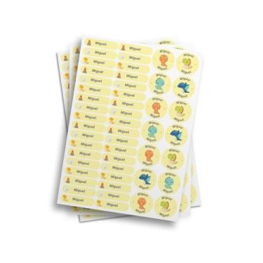 Imagem de Cartela Escolar Personalizada Dinossauro Variados - PRESENTE-BRINDE