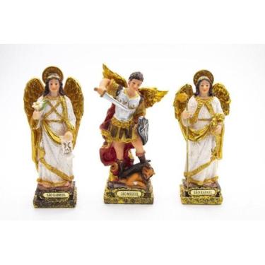 Imagem de Kit Imagem Arcanjos Gabriel Miguel Rafael Importado Art - Art Collecti