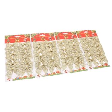 Imagem de Árvore de Natal Decoração Em Miniatura árvore de Natal Ornamento Pendurado Guirlanda Arcos para Festa Em Casa (Ouro)