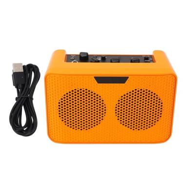 Imagem de Alto-falante Amplificador de Guitarra, Saída de 10 W BT Amplificador de Guitarra Portátil Porta de Entrada Alto-falante Amplificador Com Efeito de Atraso Conector de Fone de
