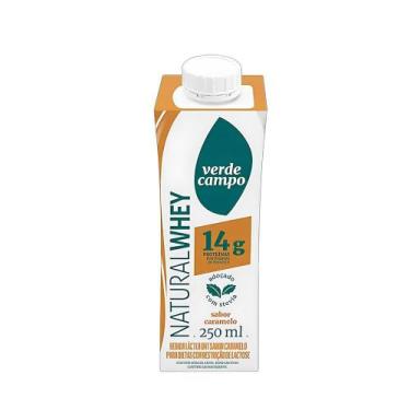 Imagem de Bebida Shake Whey Verde Campo Caramelo - 250ml (14g de Proteína)