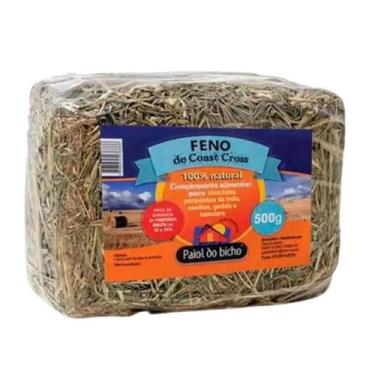 Imagem de Feno Prensado para Hamster Chinchila Porquinho da Índia 500g - Paiol d