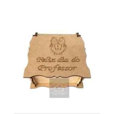 Imagem de Kit Com 10 Caixa de Presente Personalizada Feliz Dia Do Professor Coru