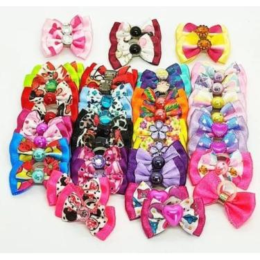 Imagem de Kit 50 Lacinhos Pet Tam P, Banho E Tosa, Pet Shop - Top Pet